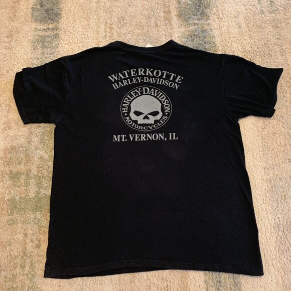 Harley Davidson Waterkotte Mt. Vernon IL T Shirt XL - Picture 2 of 9
